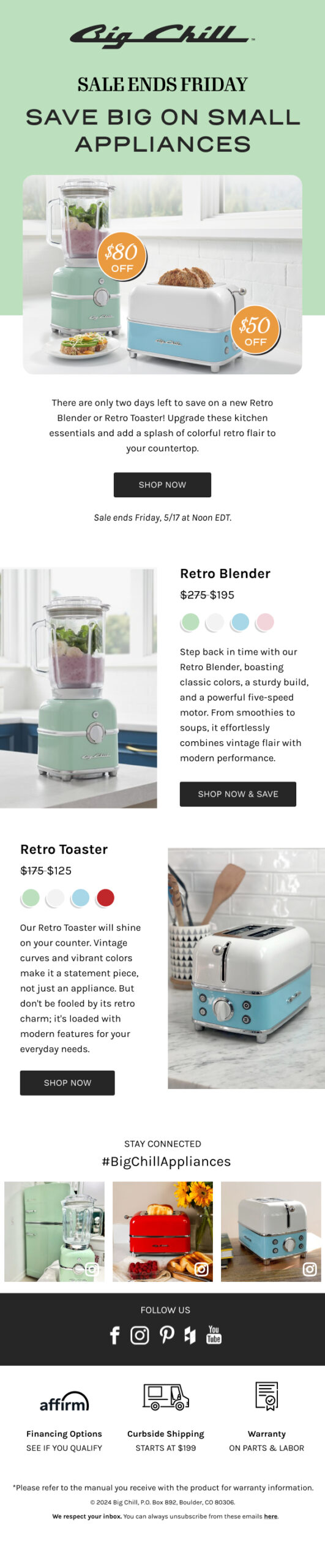 CREAT-3081 Small Appliances Last Call